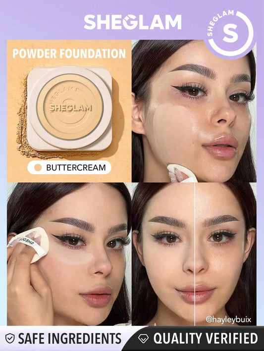 SHEGLAM Skin-Focus بودرة أساس بتغطية عالية - Buttercream