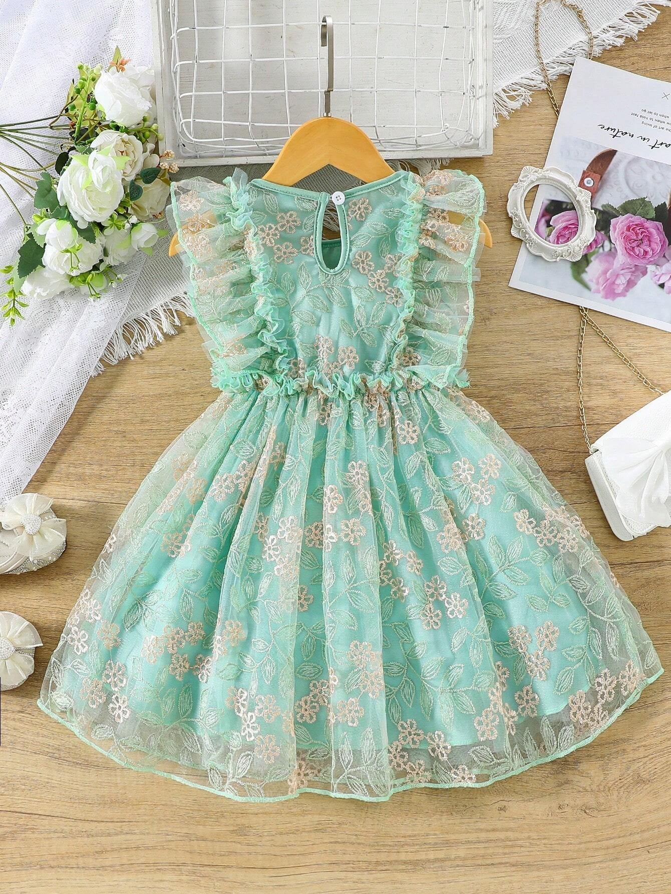 Young Girl Gorgeous Embroidered Dress