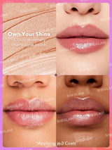 SHEGLAM Mirror Kiss أحمر شفاه لامع مرطب 12 لون يمنح لمعاناً عالياً
