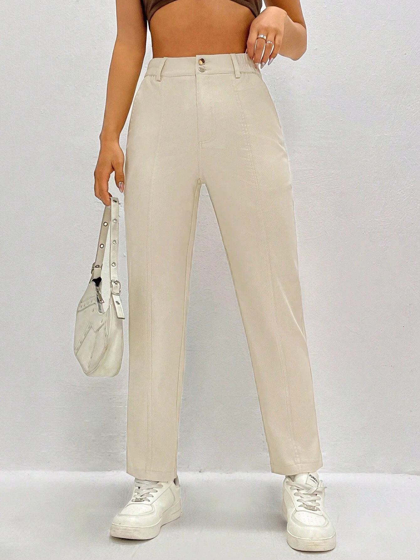 Ezwear Solid Color Women'S Casual Pants