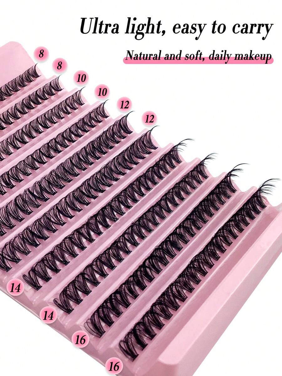 30D رموش مكياج (240 قطعة) لينة مقاومة للماء من ألياف صناعية