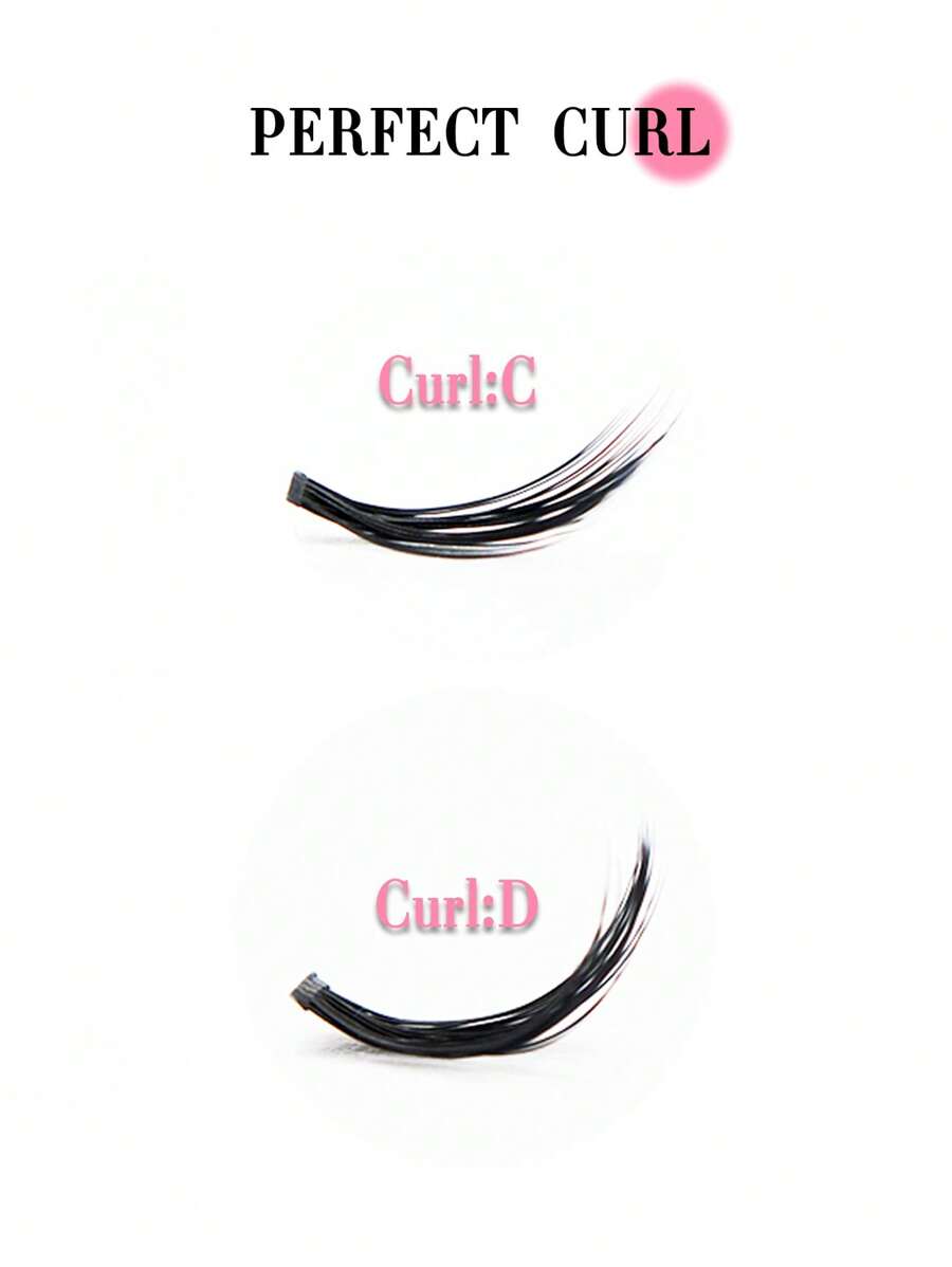 30D رموش مكياج (240 قطعة) لينة مقاومة للماء من ألياف صناعية