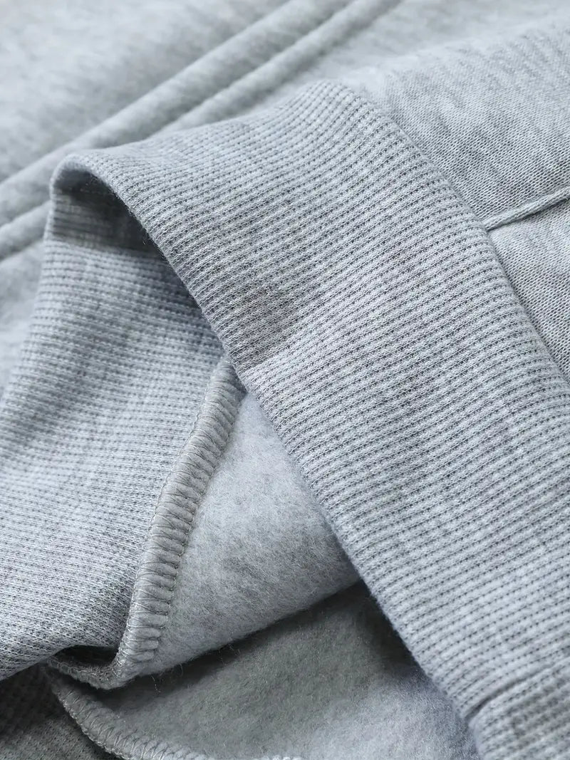 TEMU سويتشيرت بقلنسوة وجيوب كنجارو مع طباعة حروف نيويورك، بأكمام طويلة تب نسائي