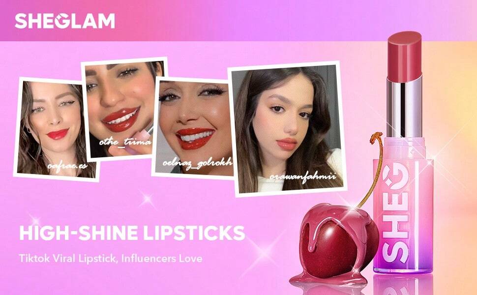 SHEGLAM أحمر شفاه ميرور كيس هاي شاين - بلوت تويست