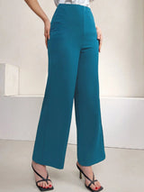 Mulvari Women'S Solid Color Straight Casual Pants