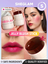 SHEGLAM Jelly-Cheerio أحمر خدود مرطب للشفاه وأحمر خدود من