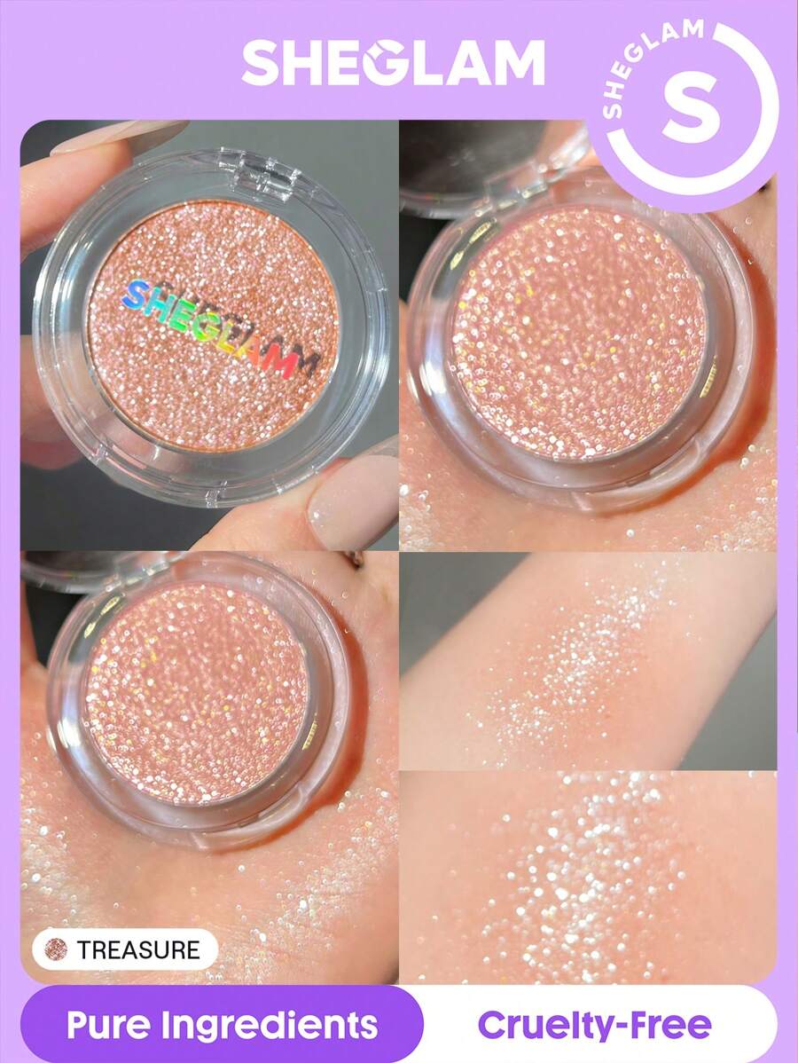 SHEGLAM Treasure ظلال عيون بتركيبة كريمية ولمعة قوية