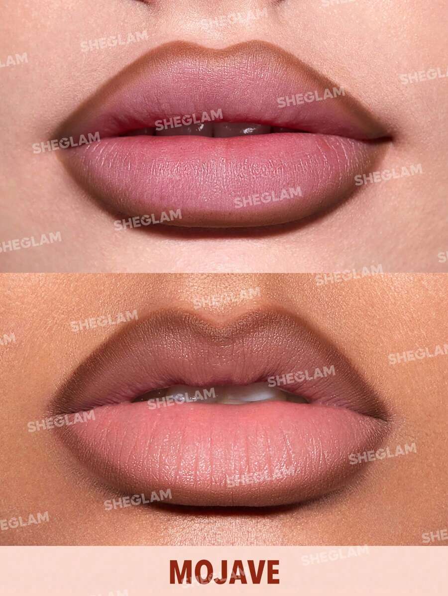 SHEGLAM قلم تحديد شفاه كريمي غير لامع طويل الأمد