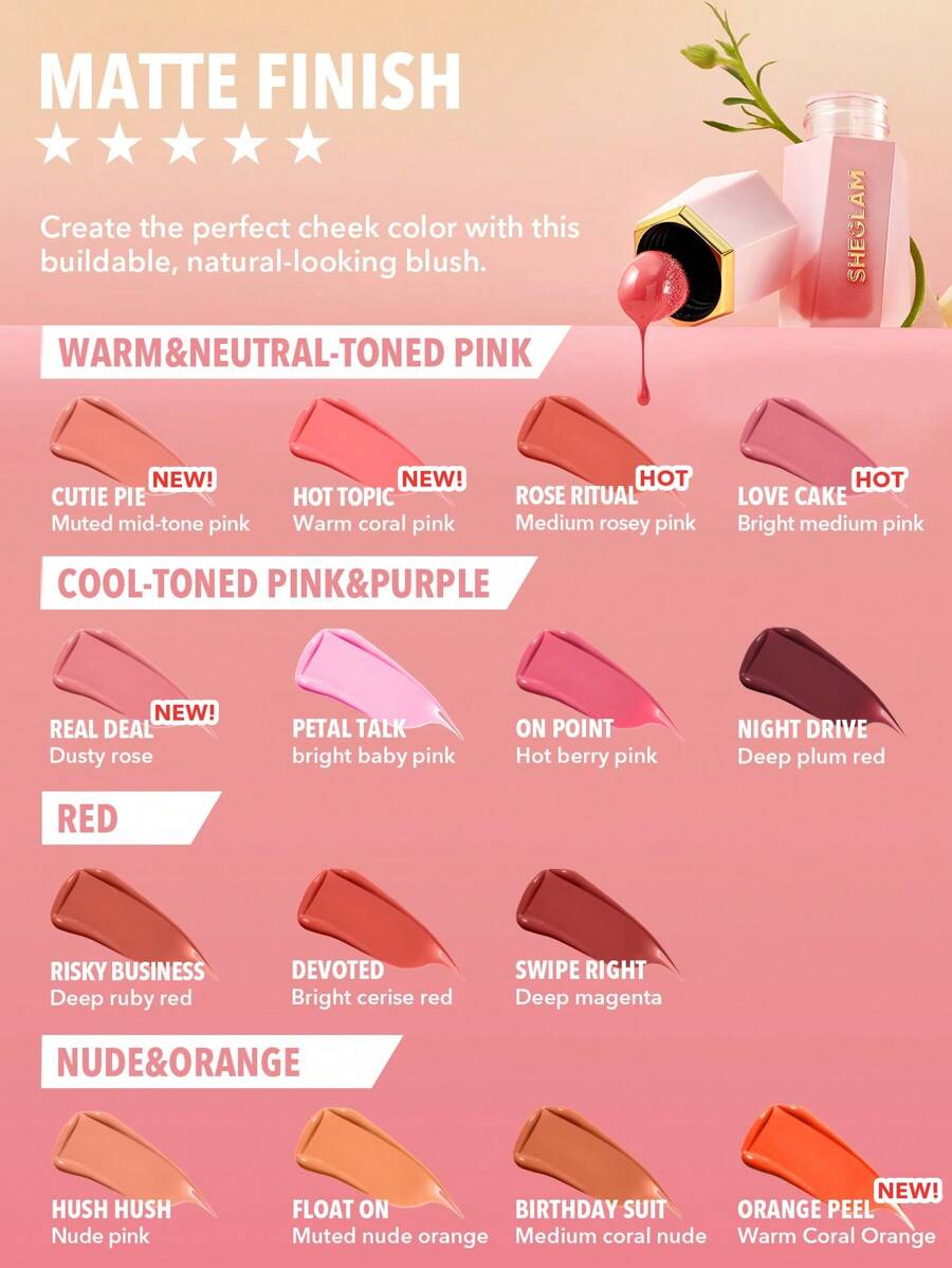 SHEGLAM Color Bloom - Hot Topic أحمر الخدود السائل
