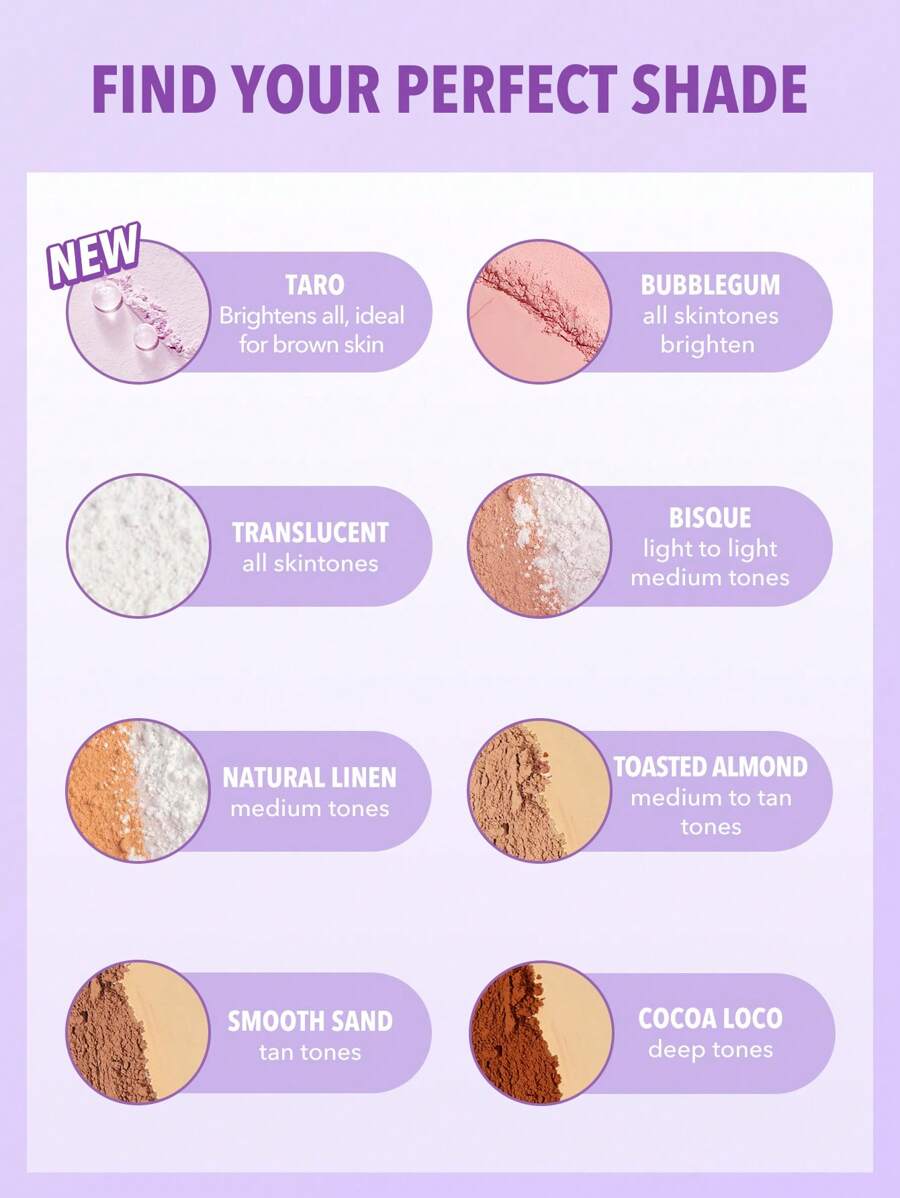 SHEGLAM Insta-Ready Duo-Taro بودرة تثبيت الوجه وتحت العين