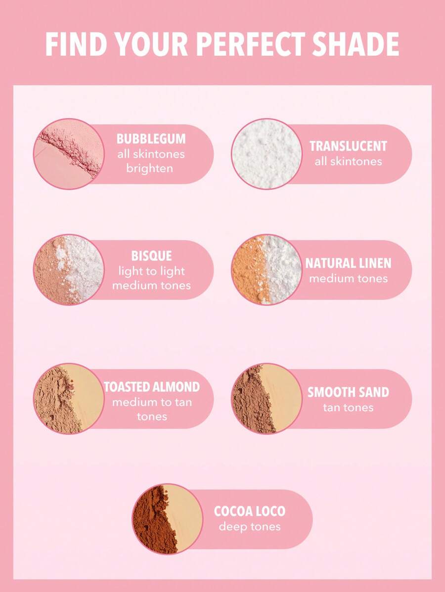 SHEGLAM Bubblegum بودرة ناعمة  خافي عيوب