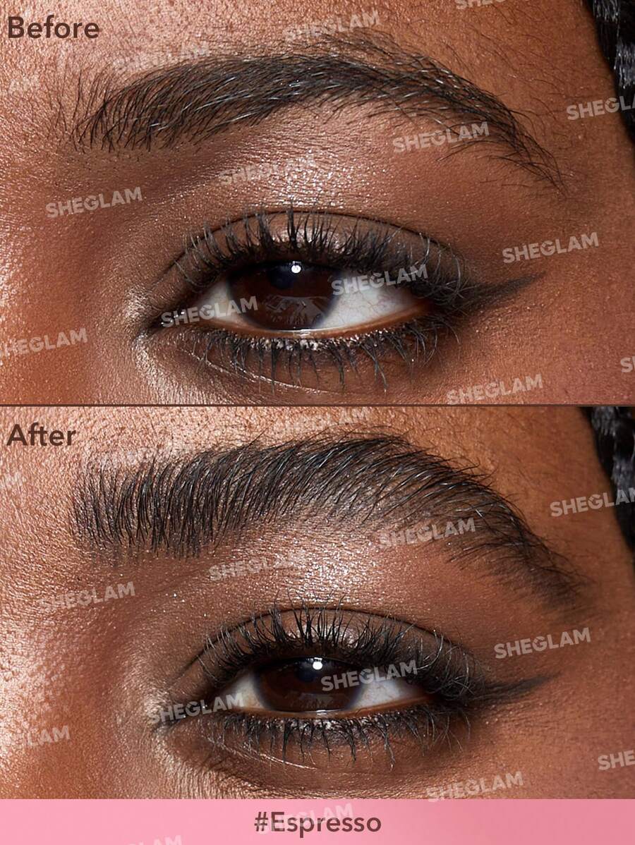 SHEGLAM فرشاة Brow-Fection Angled Brush & Dip-Espresso عيد الميلاد شتاء عيد الشكر مكياج حفلات شاطئ سفر وردي مجموعة Y2K بلاك فرايدي