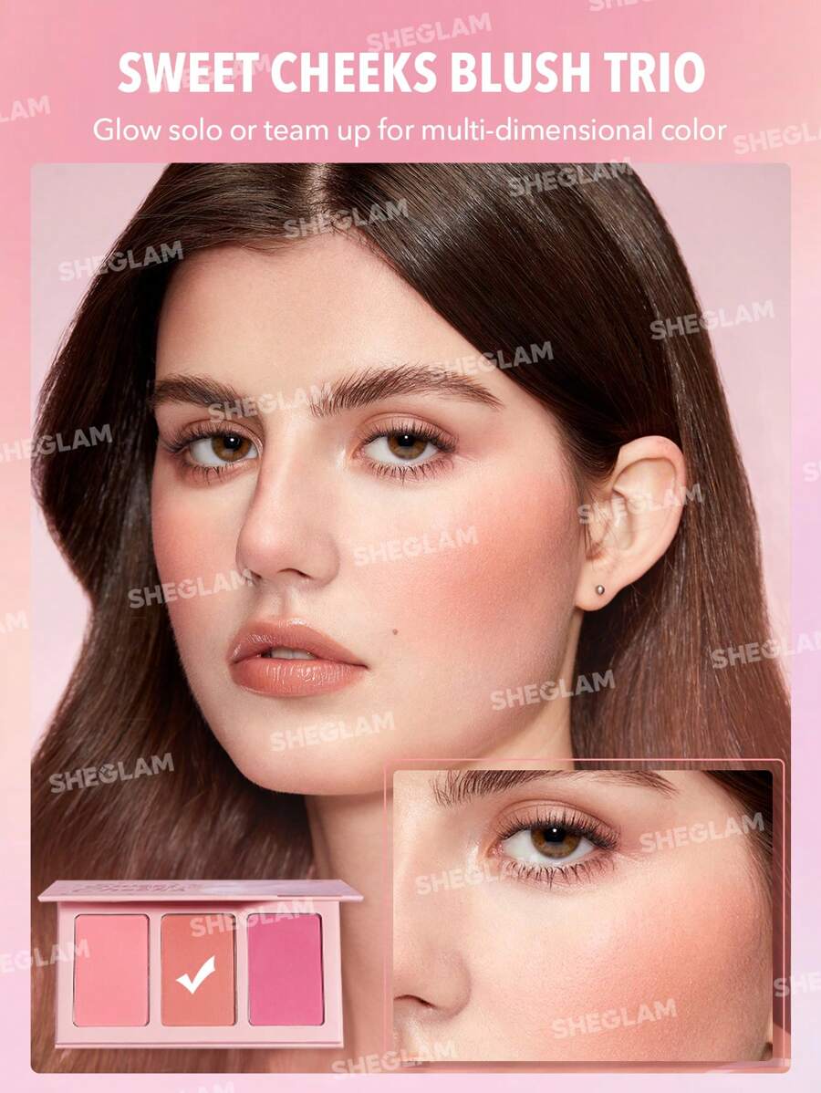 SHEGLAM Enamored مجموعة أحمر خدود ثلاثي