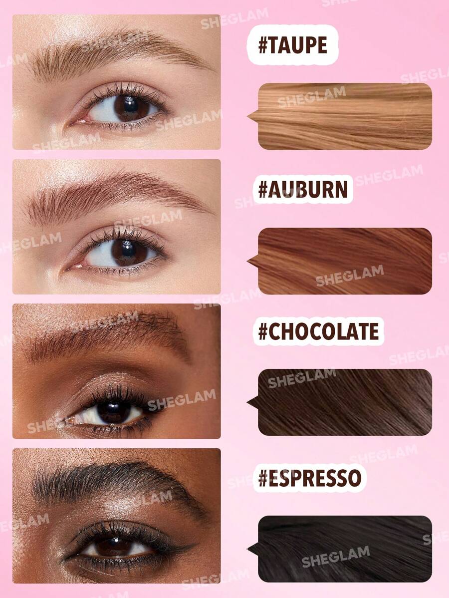 SHEGLAM فرشاة Brow-Fection Angled Brush & Dip-Espresso عيد الميلاد شتاء عيد الشكر مكياج حفلات شاطئ سفر وردي مجموعة Y2K بلاك فرايدي