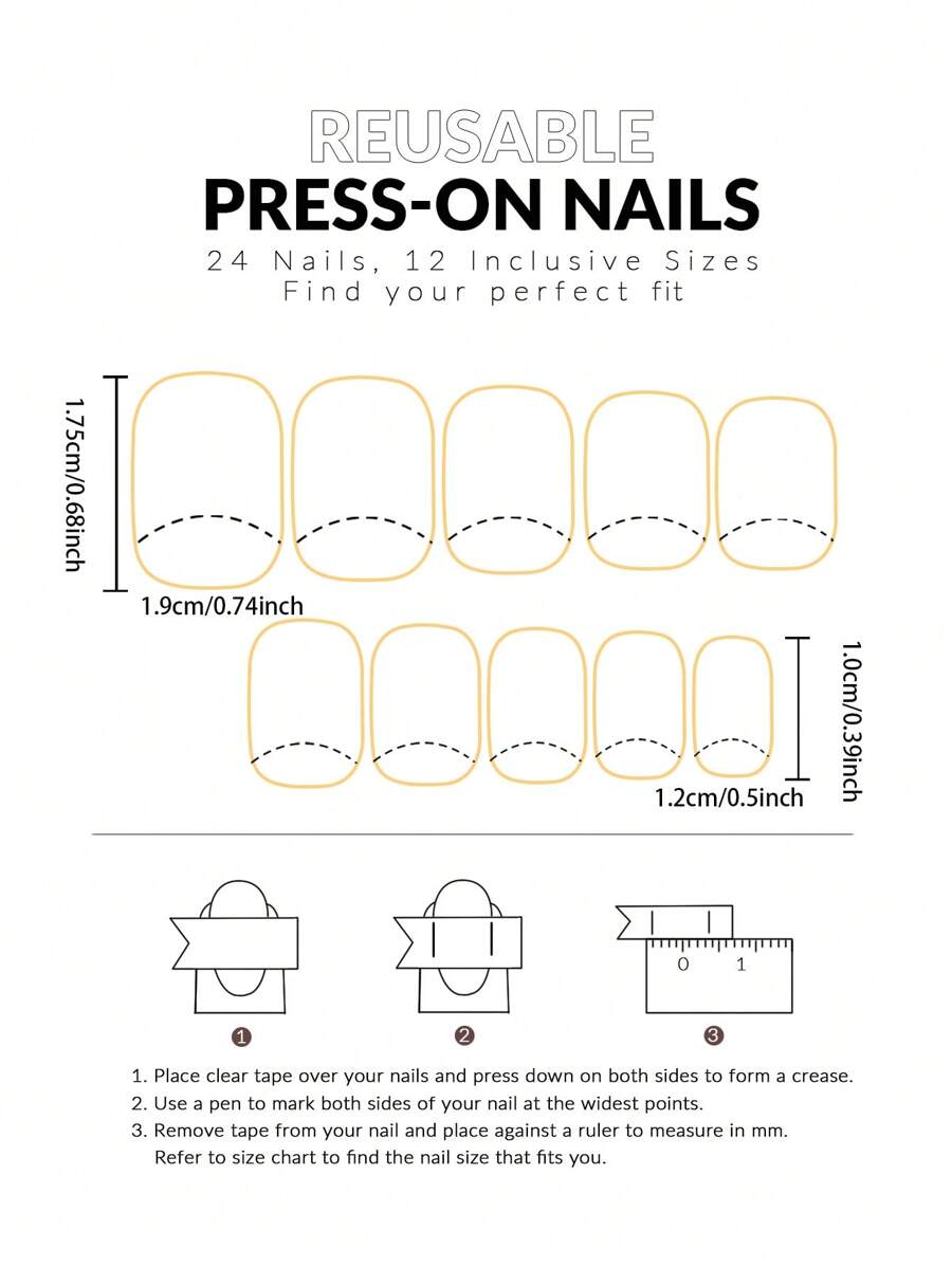 24 قطعة/مجموعة أظافر مربعة قصيرة كاذبة بتصميم ألوان بسيطة وأنماط ممتعة، تشمل ملف واحد وصمغ شفاف جيلي لصق الأظافر، مستلزمات أظافر اضافر صناعيه اظافر اصطناع