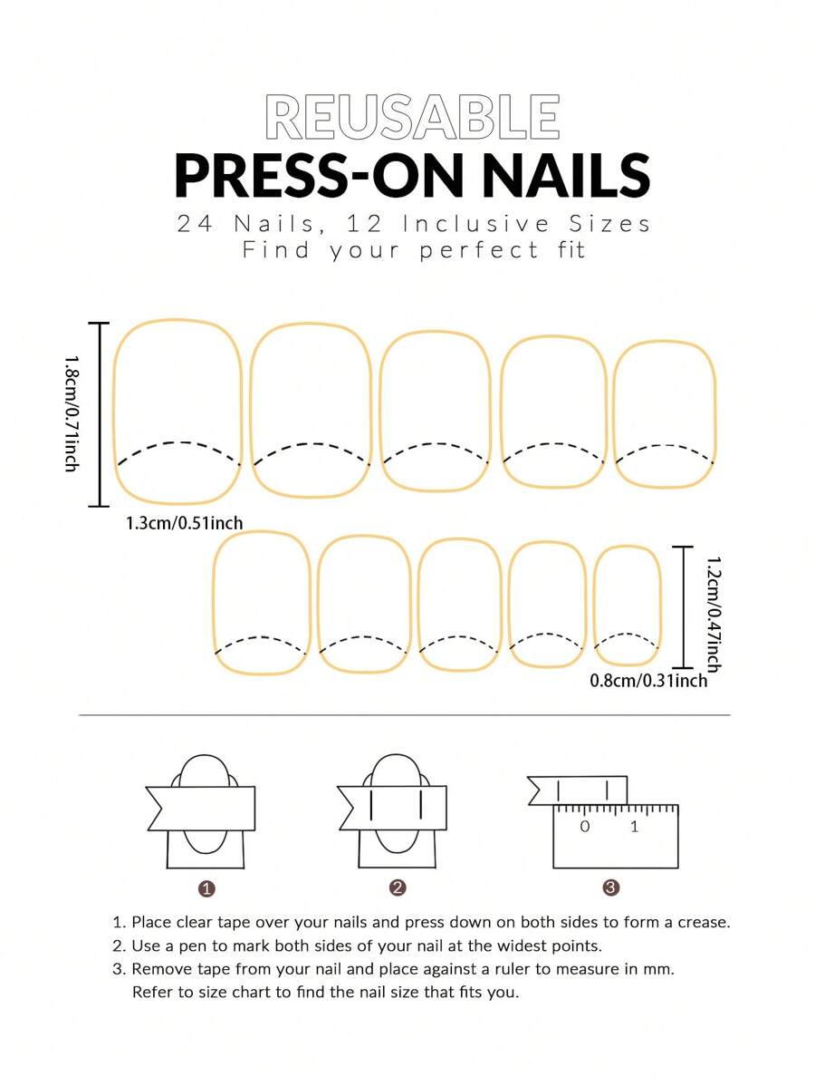 24 قطعة من الأظافر الاصطناعية المطبوعة القصيرة بطراز الحداثة المينيمالية مع قطاع واحد للأظافر وقطعة واحدة من الغراء الجيلي للأظافر ، إمدادات الأظافر اضافر صناعيه اظافر اصطناع