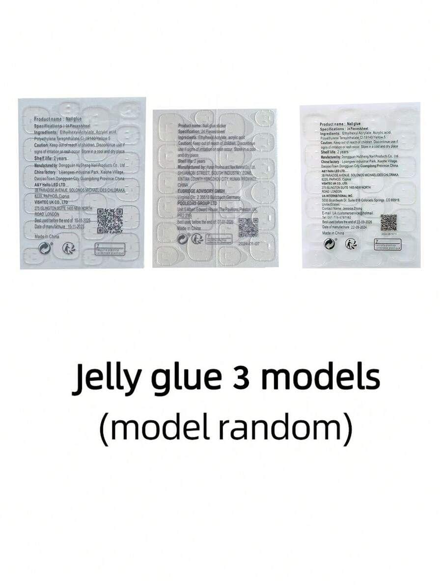 مجموعة أظافر باليه قصيرة باللون الأبيض المدرج 24 قطعة ، أسلوب بسيط ، مناسب للاستخدام اليومي للنساء ، إكسسوارات الأظافر اضافر صناعيه اظافر اصطناع