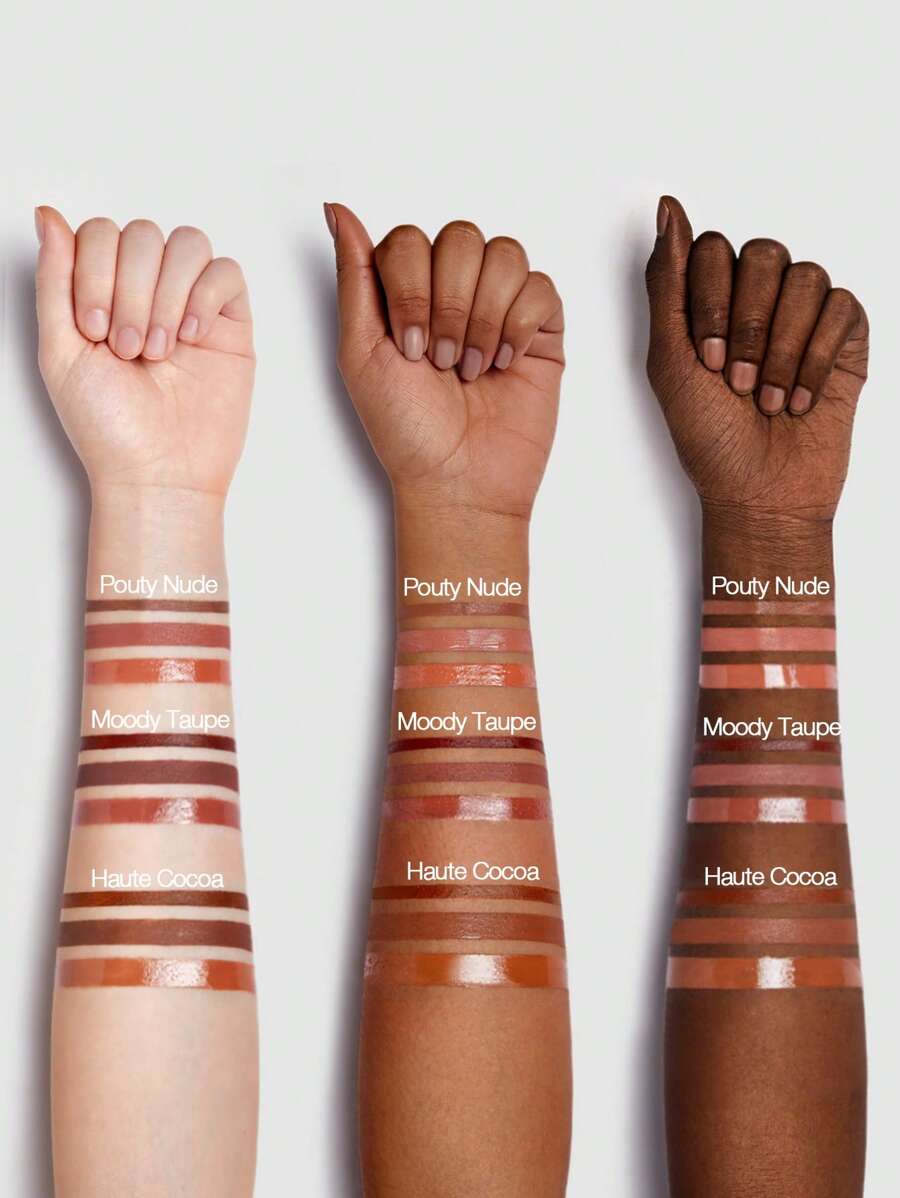 SHEGLAM Soft 90'S Glam طقم محدد شفاه وأحمر شفاه - طقم شفاه Haute Cocoa Lip Set عيد الميلاد شتاء عيد الشكر مكياج حفلات شاطئ سفر وردي مجموعة Y2K بلاك فرايدي