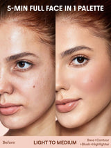 SHEGLAM Vanilla Sculpt باليت مكياج ألوان للوجه