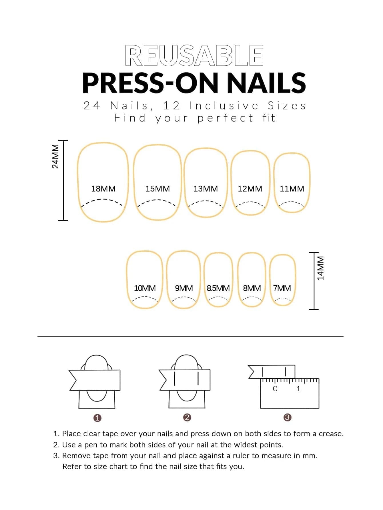 24Pcs Short Minimalist Solid Color False Nails Set for Nail Art Including Red Nails, 1Pc Jelly Glue and 1Pc Nail File
