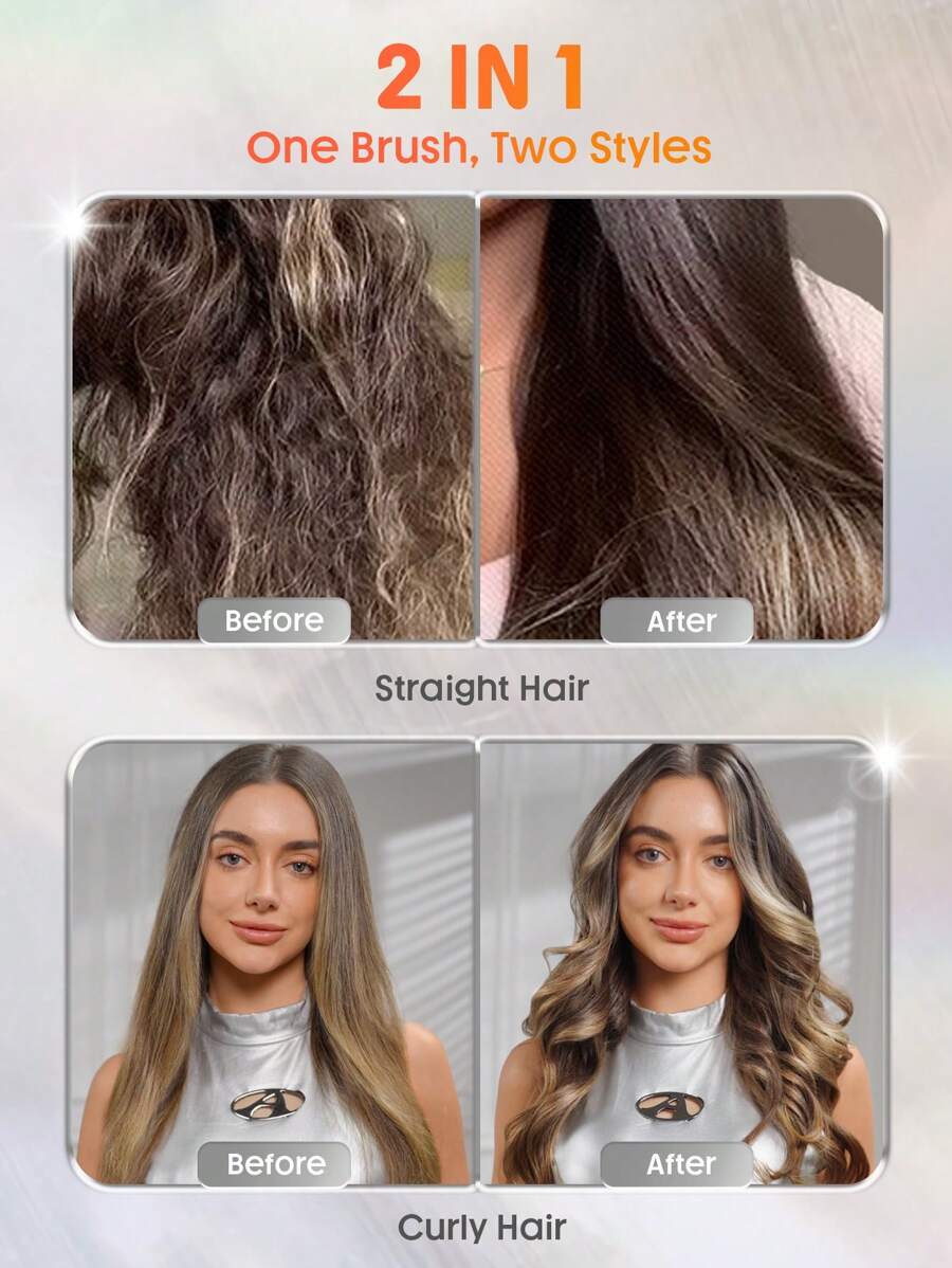 SHEGLAM HAIR فرشاة تصفيف حرارية شي جلام - 32 مم، فرشاة تجعيد الشعر وتكثيف الجذور، بتسخين سريع، أسنان مشط مطورة، خيارين لدرجة الحرارة، تصفيف آمن بدون تلف الشعر