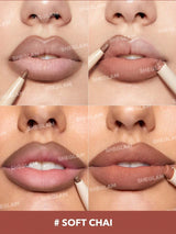 SHEGLAM Soft Chai  أحمر شفاه وقلم تحديد 2 في 1