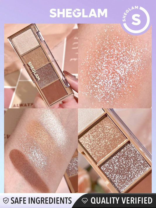SHEGLAM SHEGLAM Essential Square Eyeshadow Quad-Serendipity