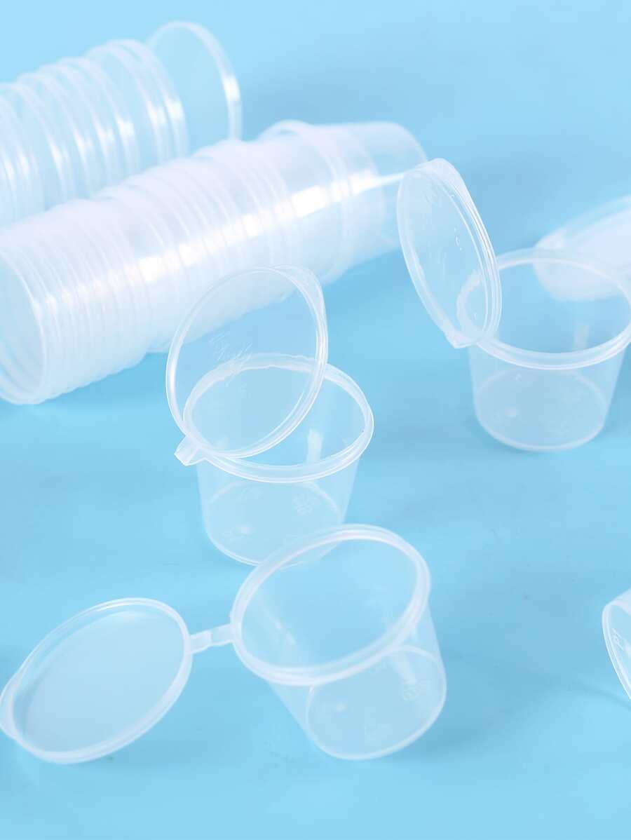 SHEIN كوب صلصة 20 قطعة شفاف للنزهات والمطبخ