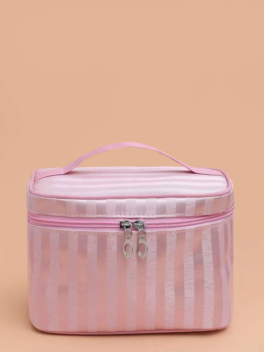 SHEIN حقيبة مكياج وتخزين وردية متعددة الاستخدامات