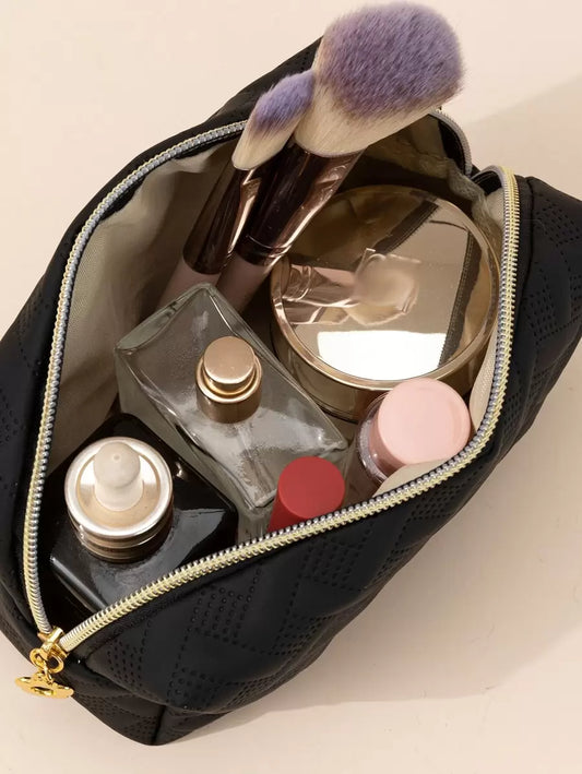 SHEIN حقيبة مكياج صلبة منظم للسفر والتخزين والعناية بالبشرة