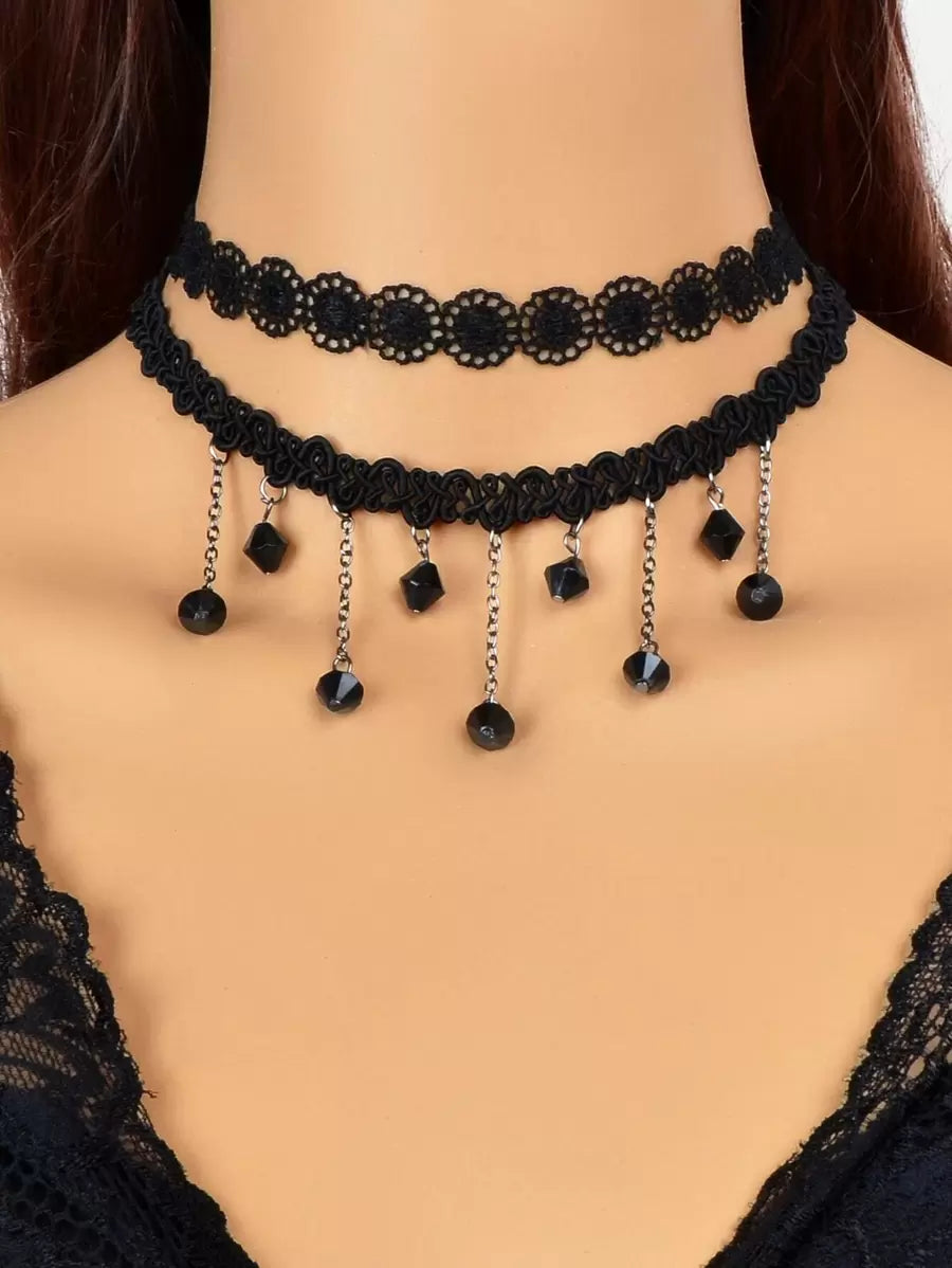 SHEIN قلادة خرز 4 قطع