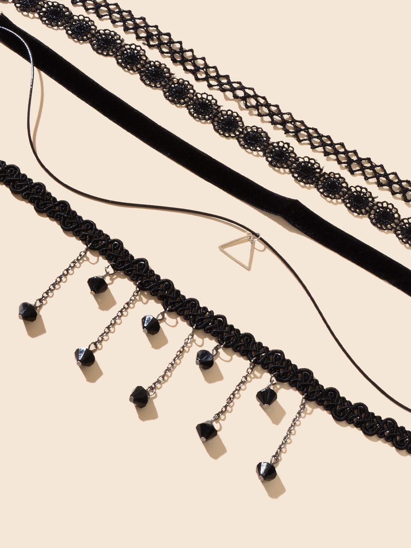 SHEIN قلادة خرز 4 قطع
