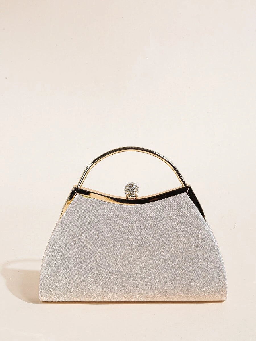 SHEIN حقيبة مساء مطوية باطار معدني