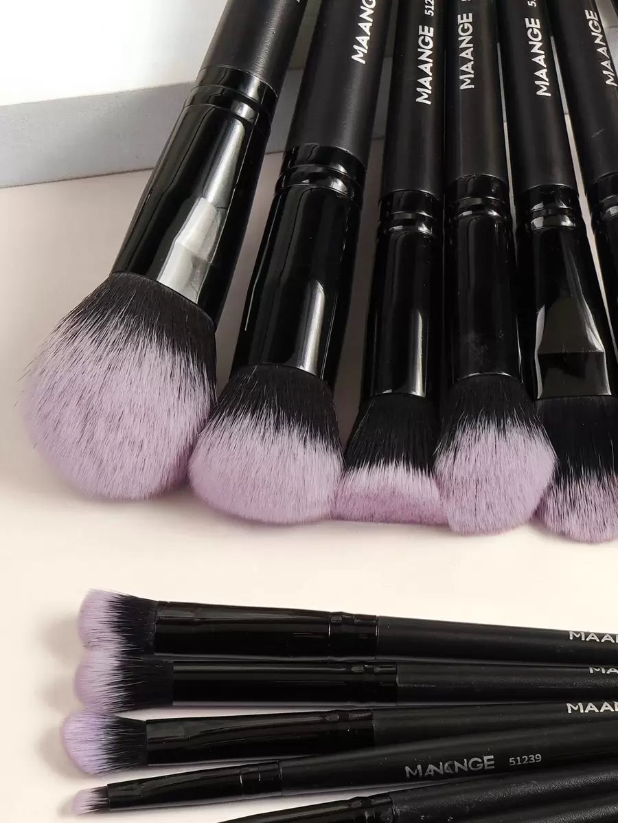 SHEIN MAANGE مجموعة فرش مكياج احترافية 18قطعة