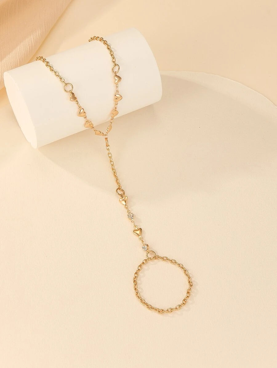 SHEIN سوار كاحل على شكل قلب