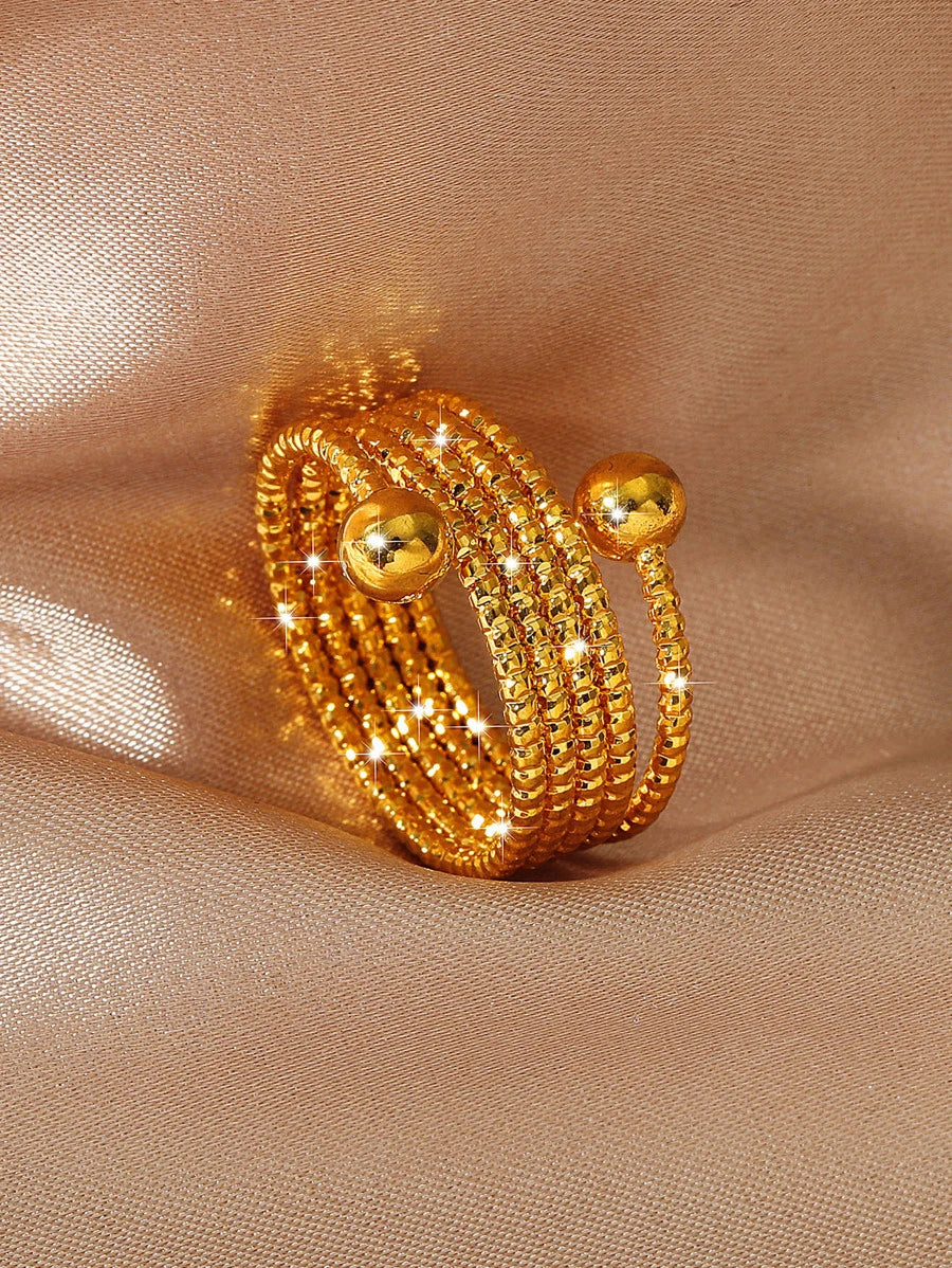 SHEIN خاتم مفتوح بتصميم كرة