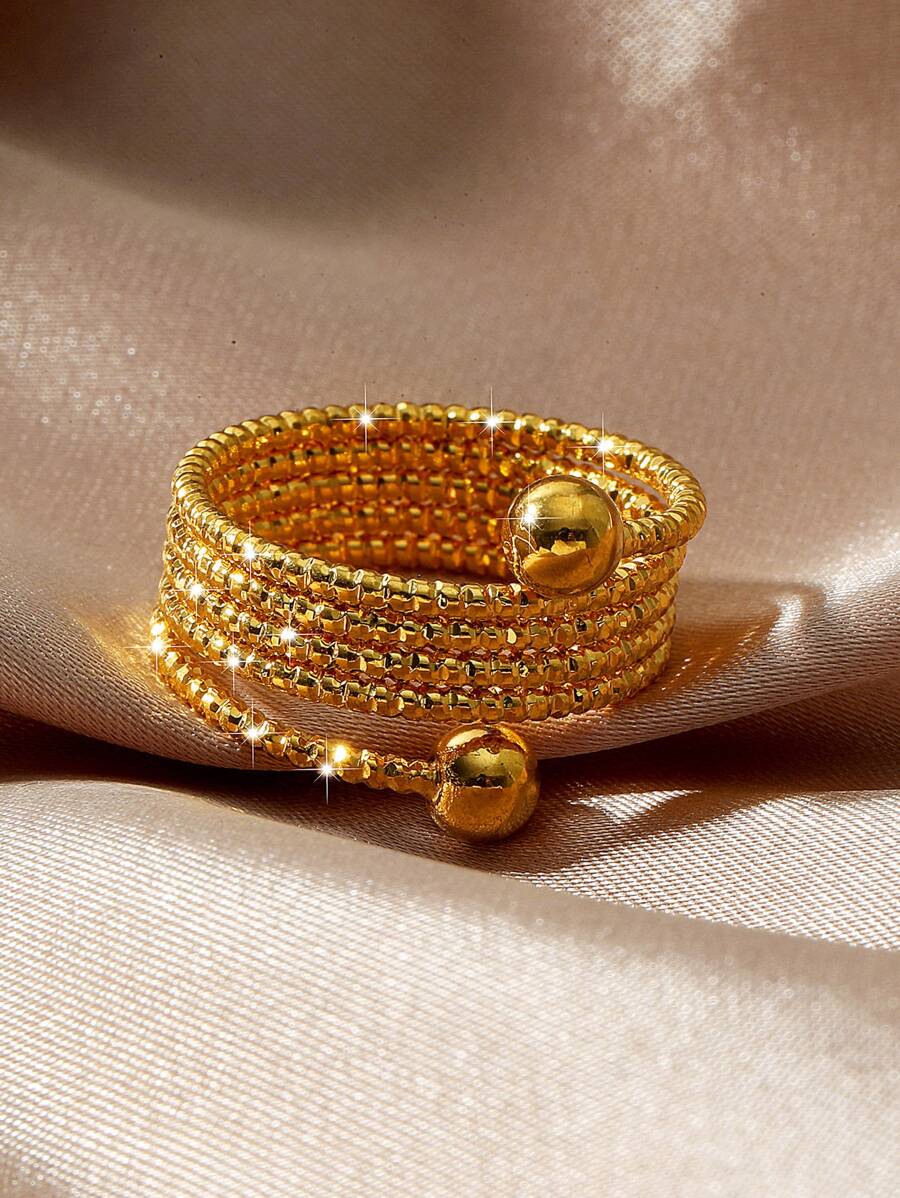 SHEIN خاتم مفتوح بتصميم كرة