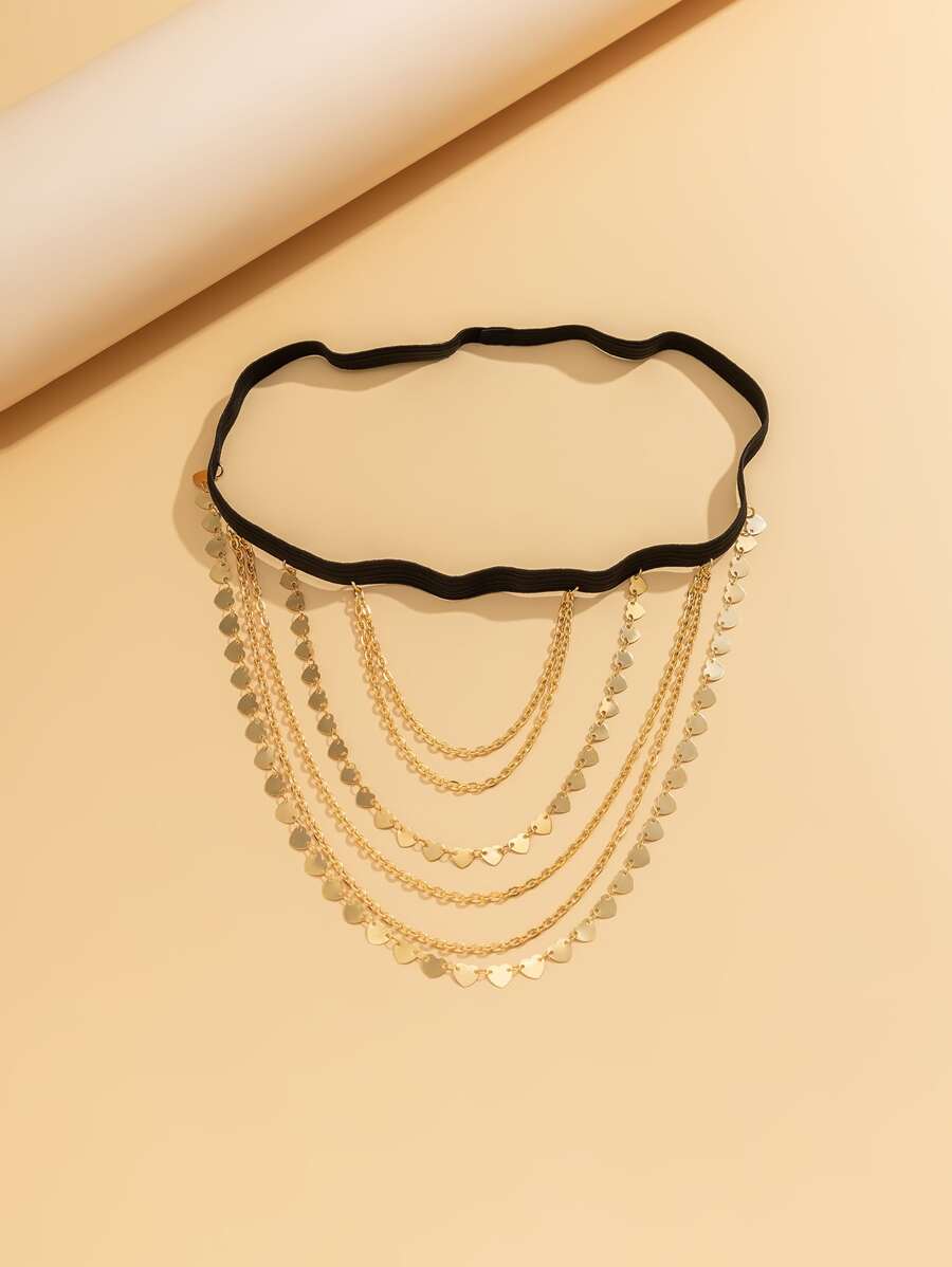 SHEIN سلسلة للفخذ مزخرف اسطواني