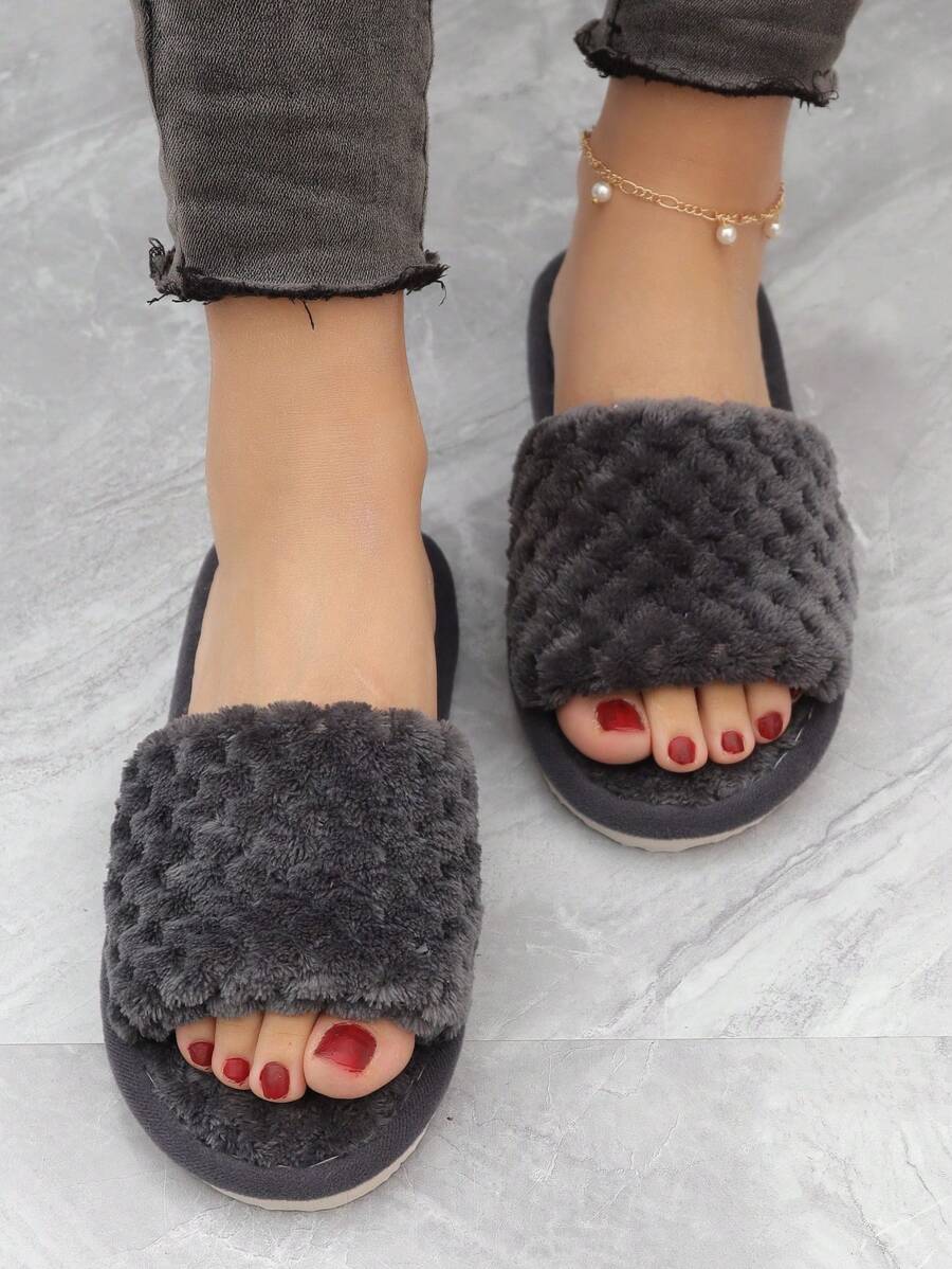 SHEIN نعال نسائية إسفنجية ناعمة مبطنة حراريًا