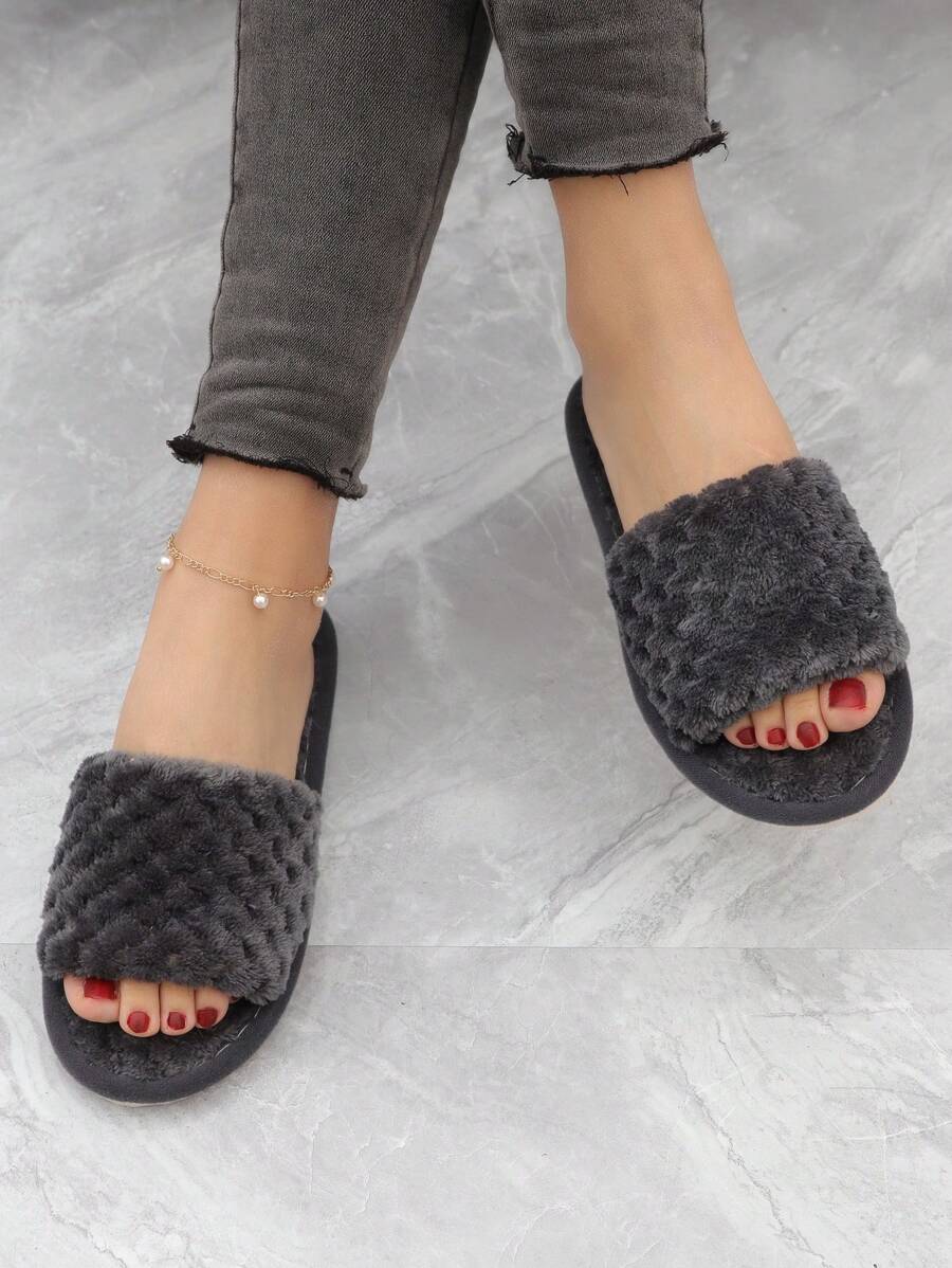 SHEIN نعال نسائية إسفنجية ناعمة مبطنة حراريًا