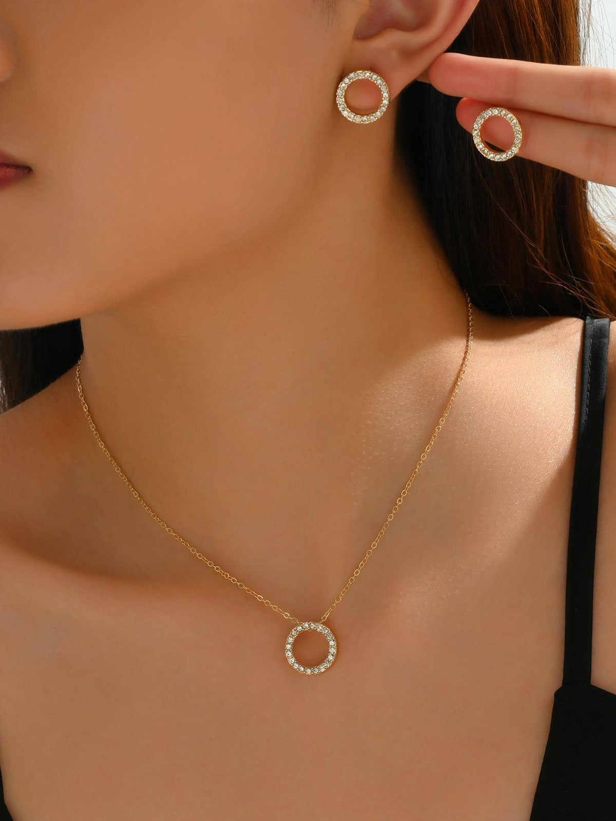 SHEIN طقم أنيق مكون من 3 قطع بتصميم دائري