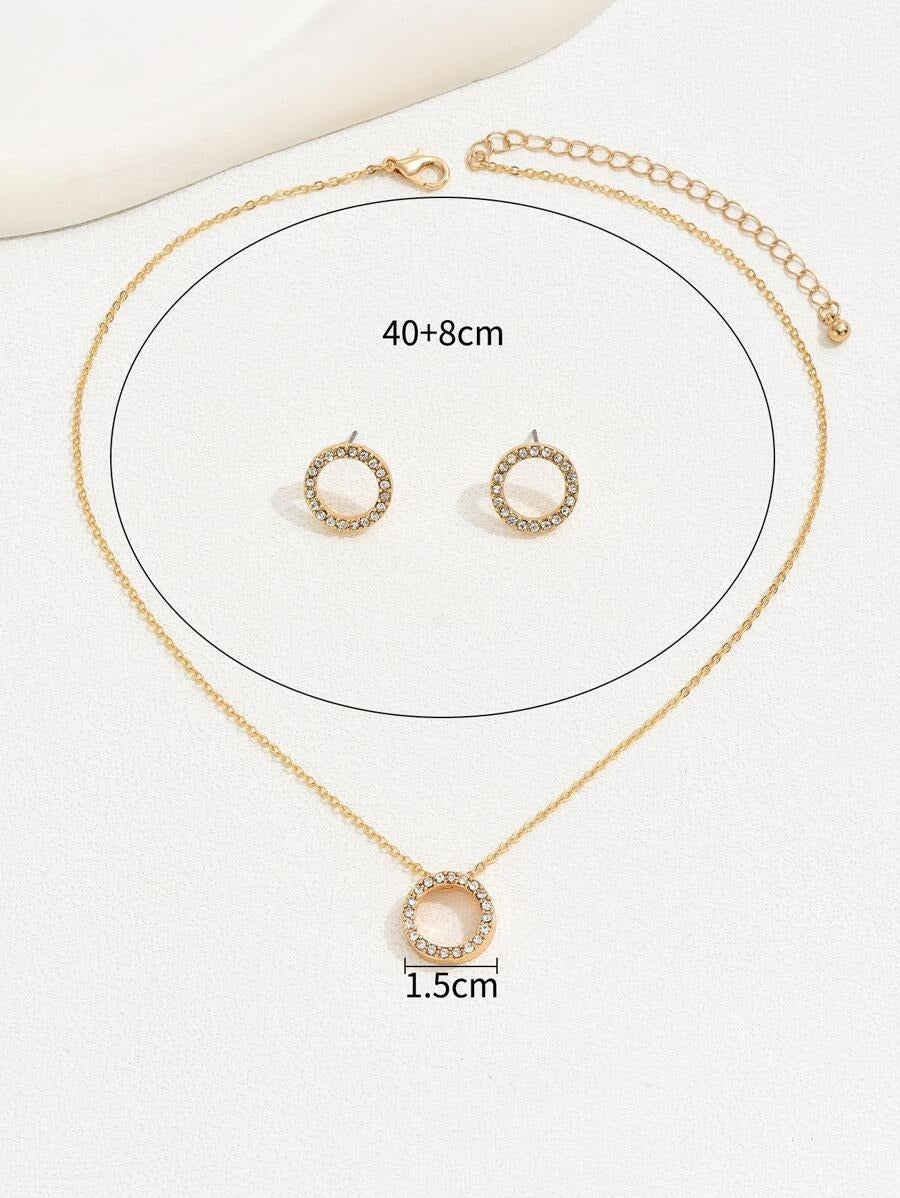 SHEIN طقم أنيق مكون من 3 قطع بتصميم دائري