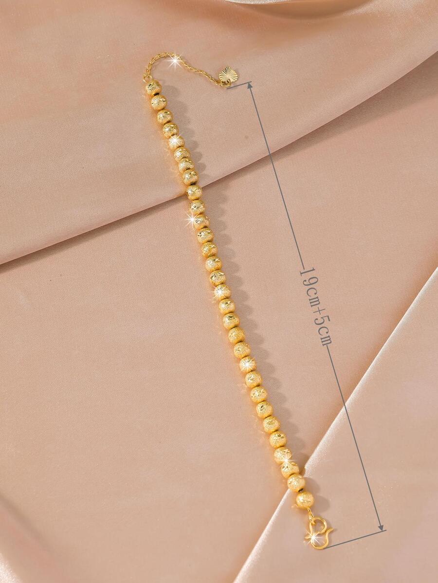 SHEIN سوار خرز مطلي ذهب عيار 24 قيراط