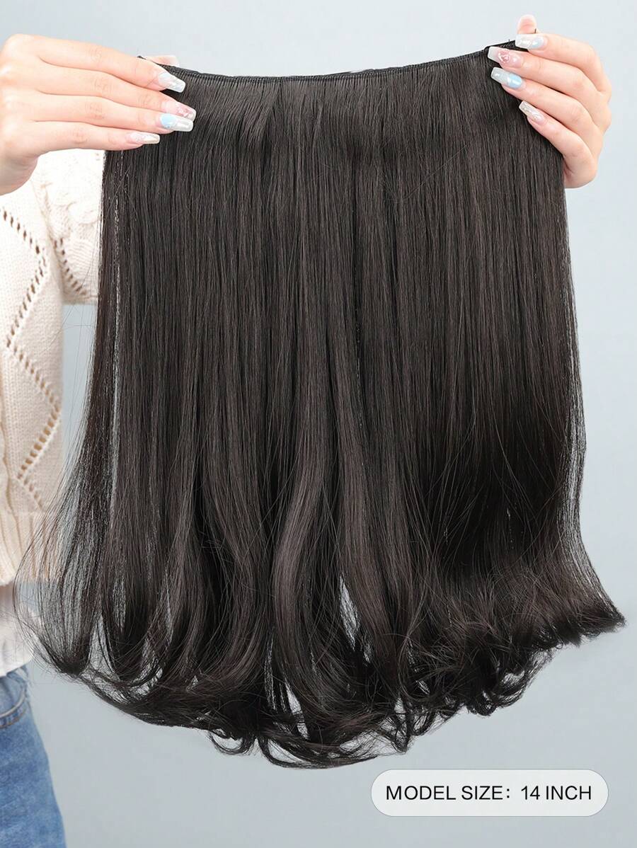 SHEIN وصلة شعر دبابيس قصير مجعد ألياف اصطناعية