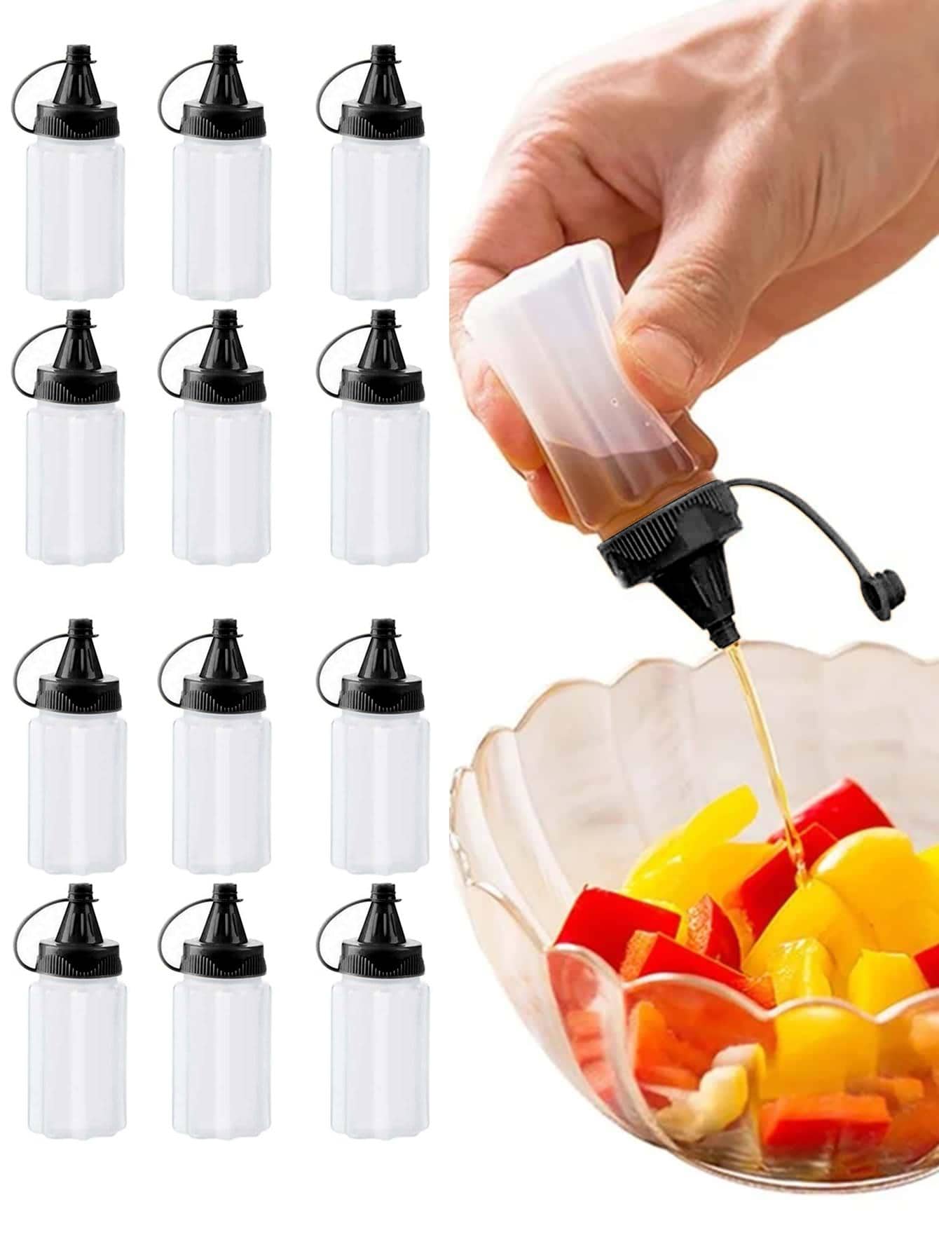 SHEIN زجاجة ضغط توابل محمولة