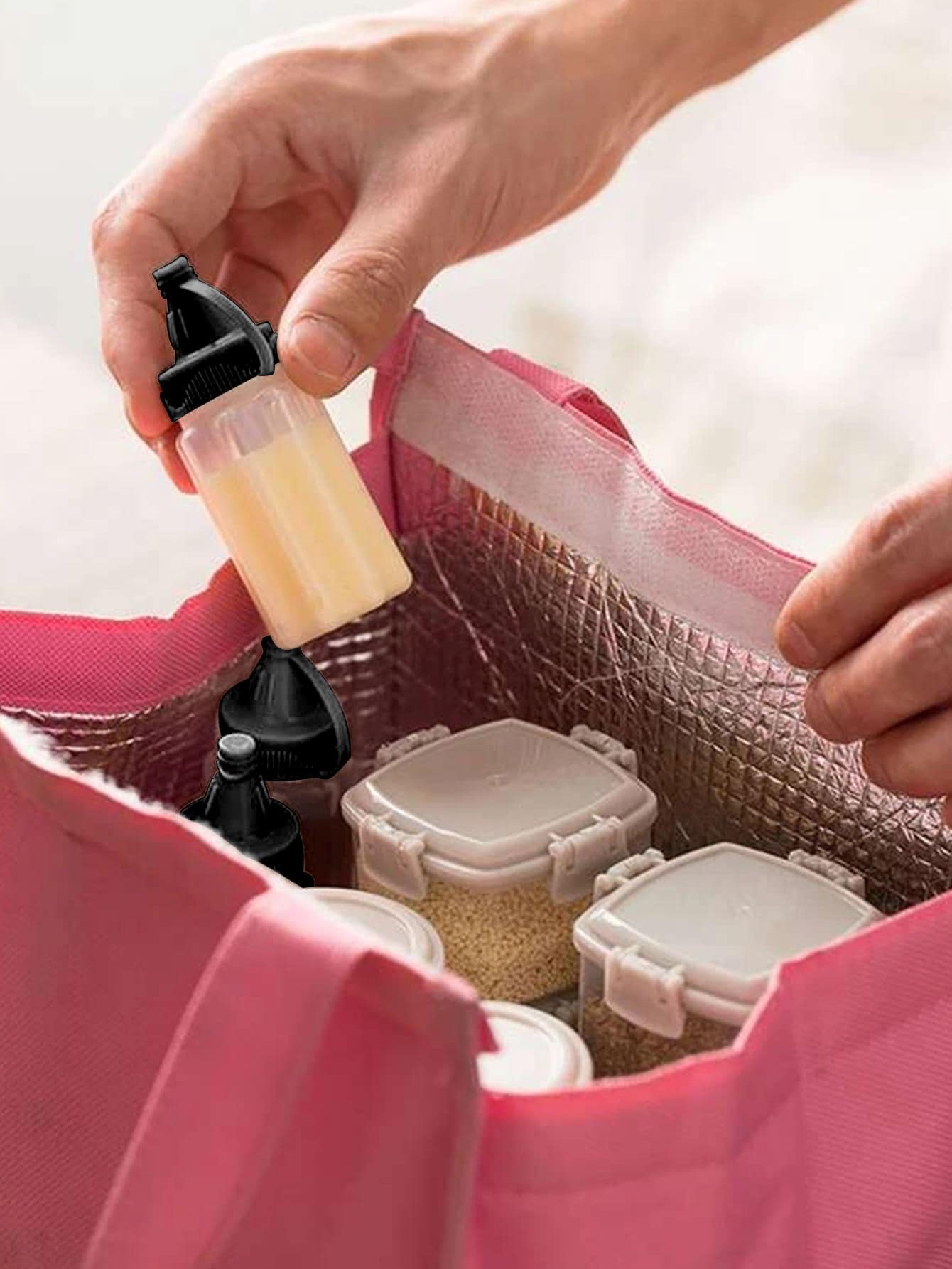 SHEIN زجاجة ضغط توابل محمولة