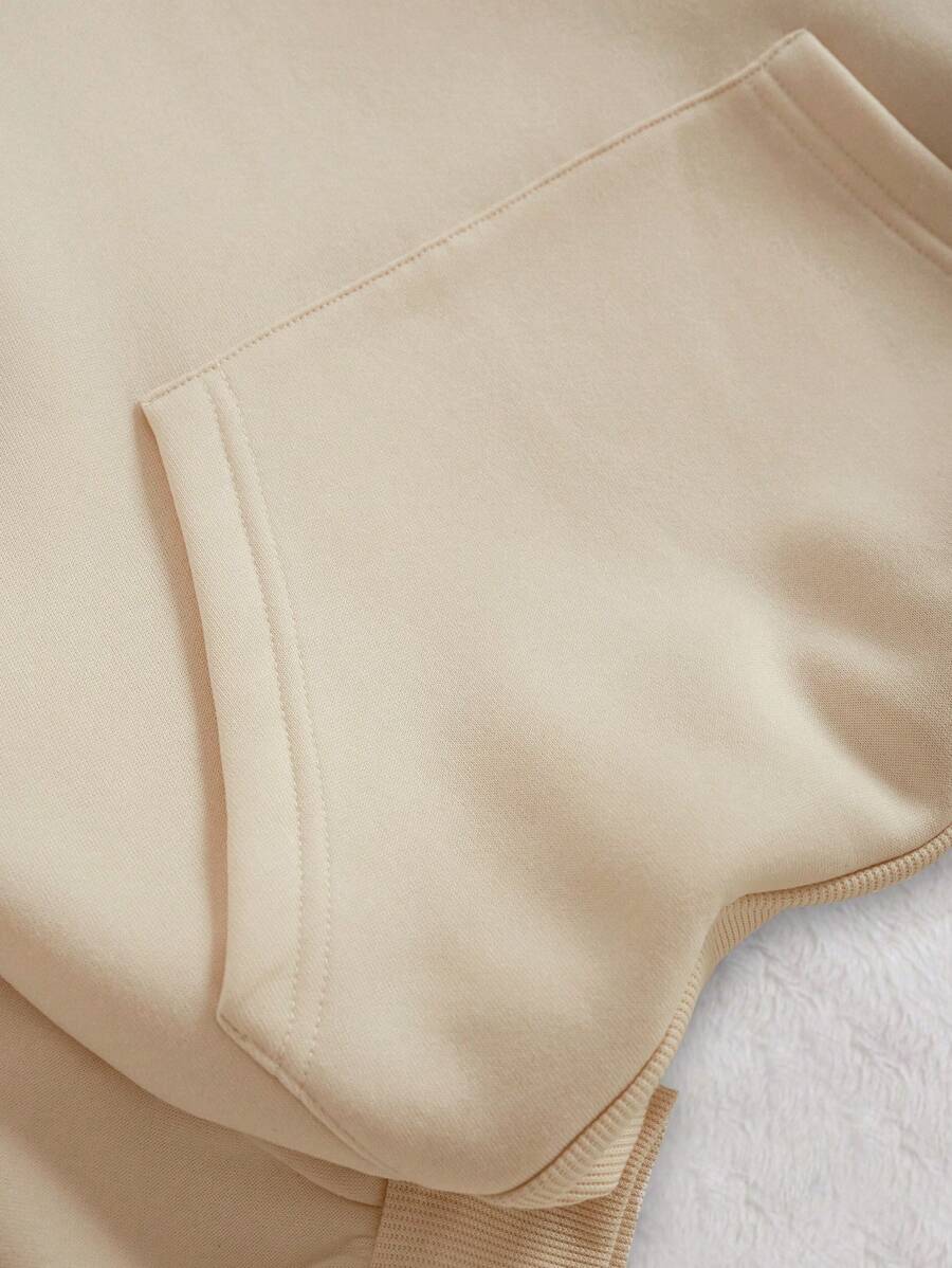 SHEIN INAWLY هودي بيج بجيب كنغر وجرافيك