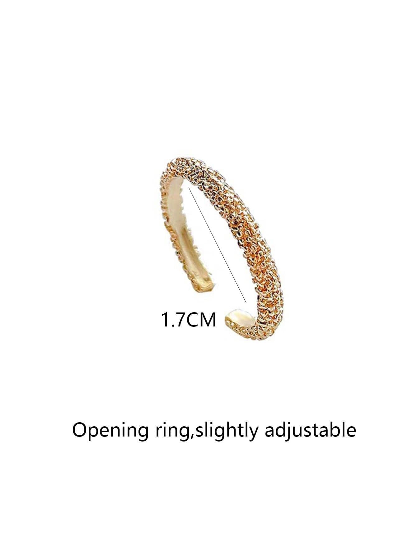 SHEIN خاتم ذهبي مفتوح ذات طابع كلاسيكي