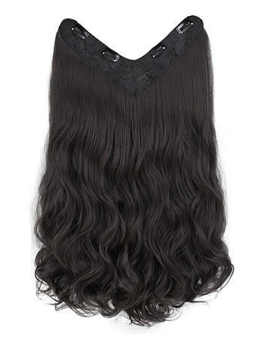 SHEIN وصلة شعر دبابيس قصير مجعد بألياف اصطناعية