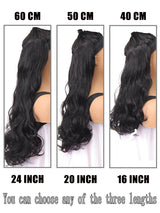 SHEIN وصلة شعر دبابيس قصير مجعد بألياف اصطناعية